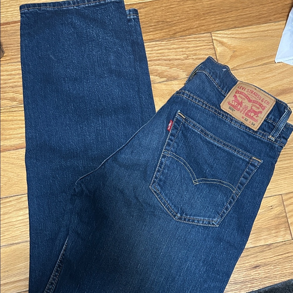 Levi's Denim 505 Straight Jeans - Picture 3 of 3